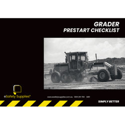 Grader Prestart Checklist Books
