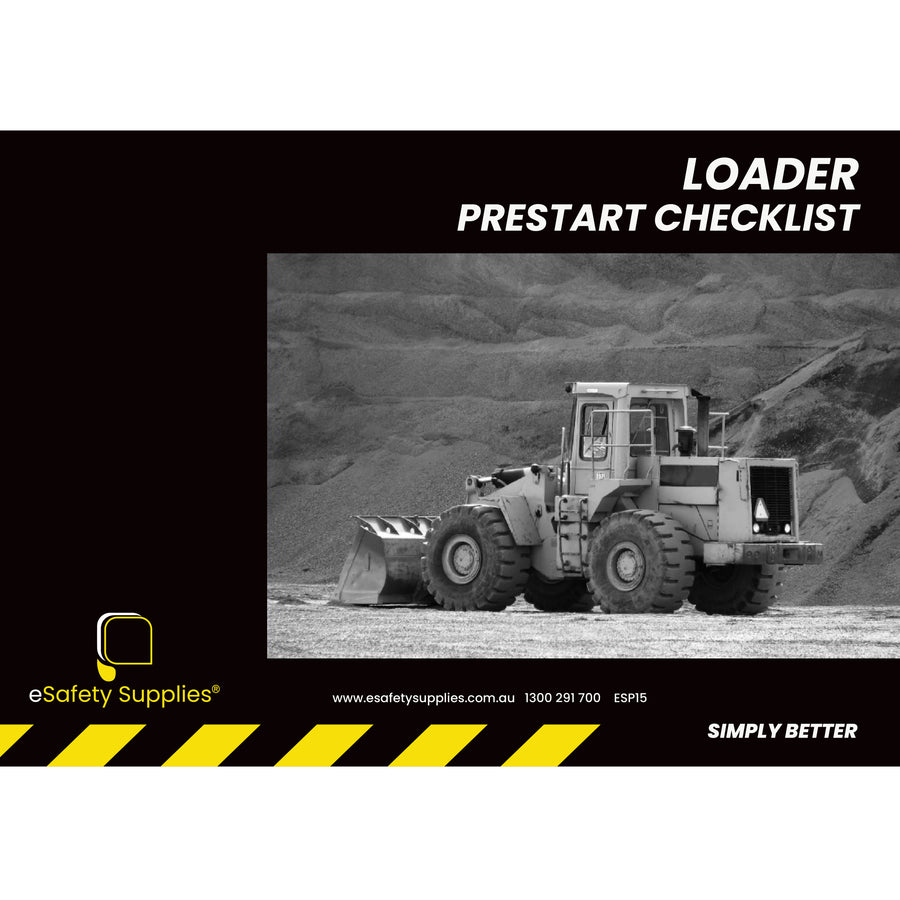Loader Prestart Checklist Books