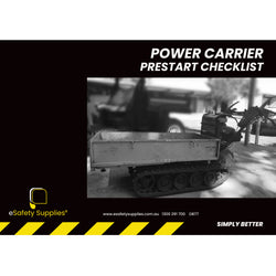 Power Carrier Prestart Books