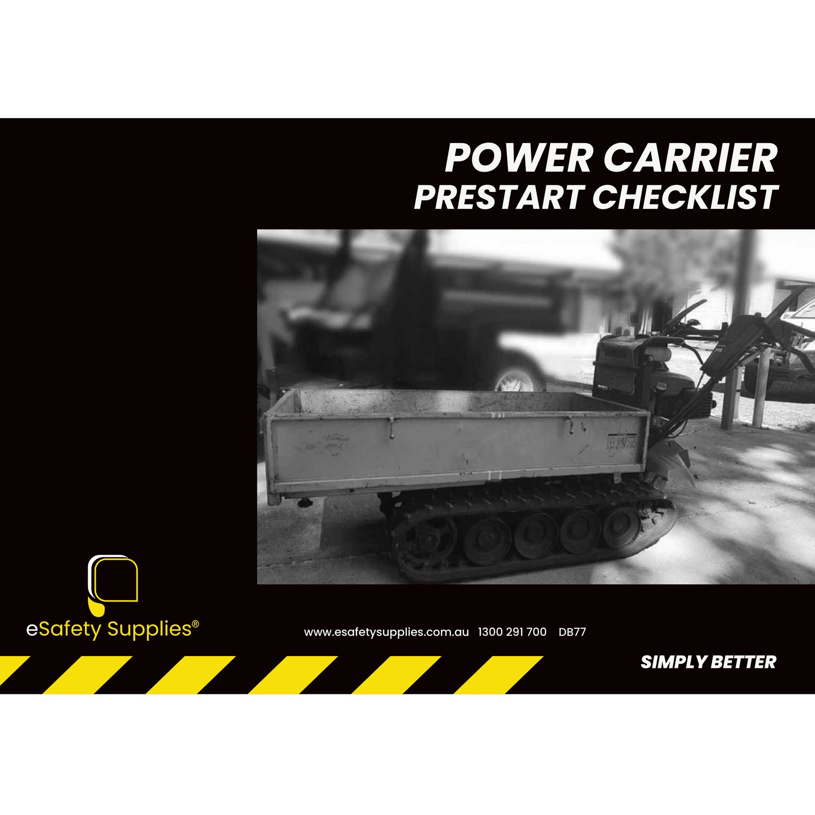 Power Carrier Prestart Books