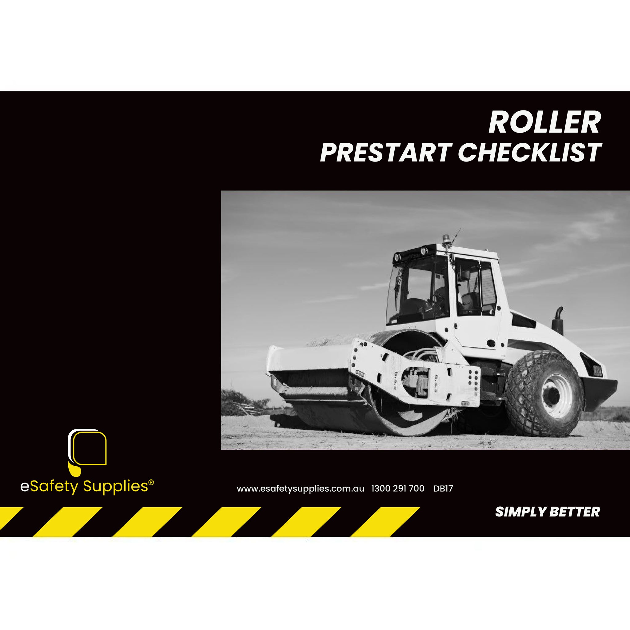 Roller Prestart Checklist Books