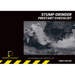 Stump Grinder Prestart Books