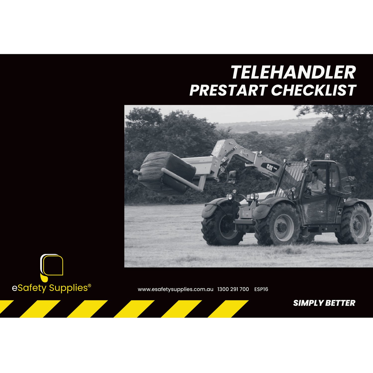 Telehandler Prestart Checklist Books – eSafety Supplies