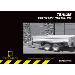 Trailer Prestart Checklist Books