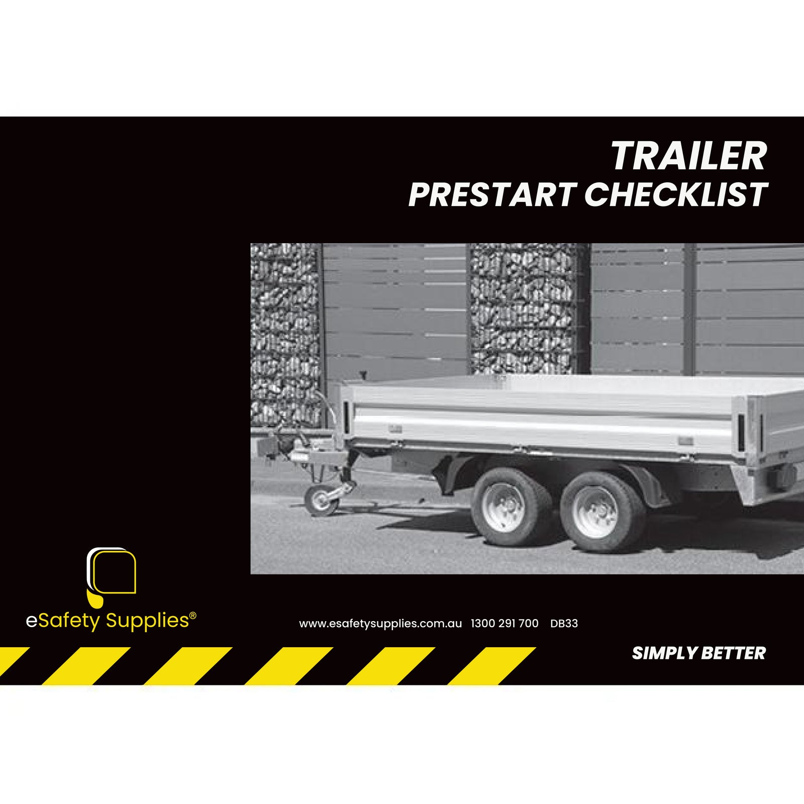 Trailer Prestart Checklist Books