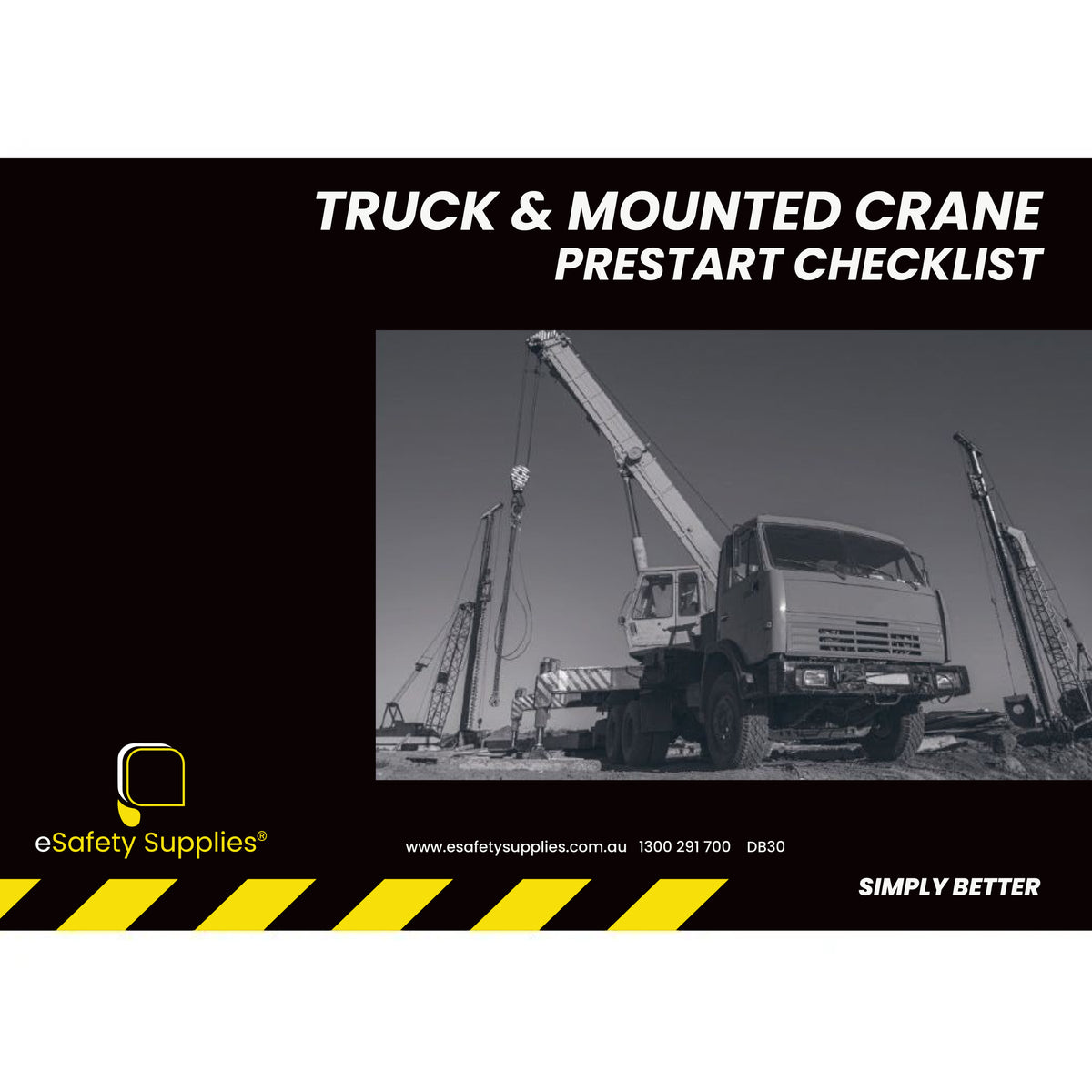 Truck & Mounted Crane Prestart Checklist Books