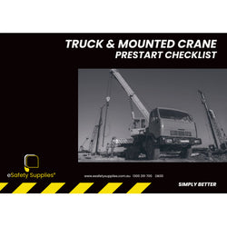 Truck & Mounted Crane Prestart Checklist Books