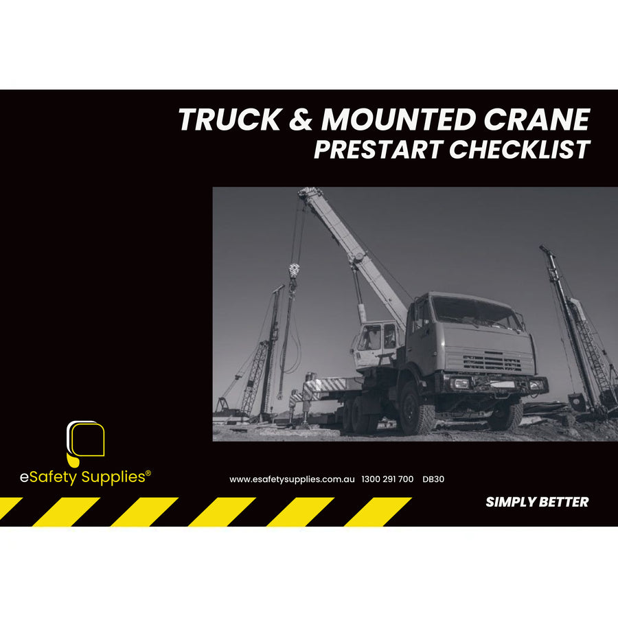 Truck & Mounted Crane Prestart Checklist Books