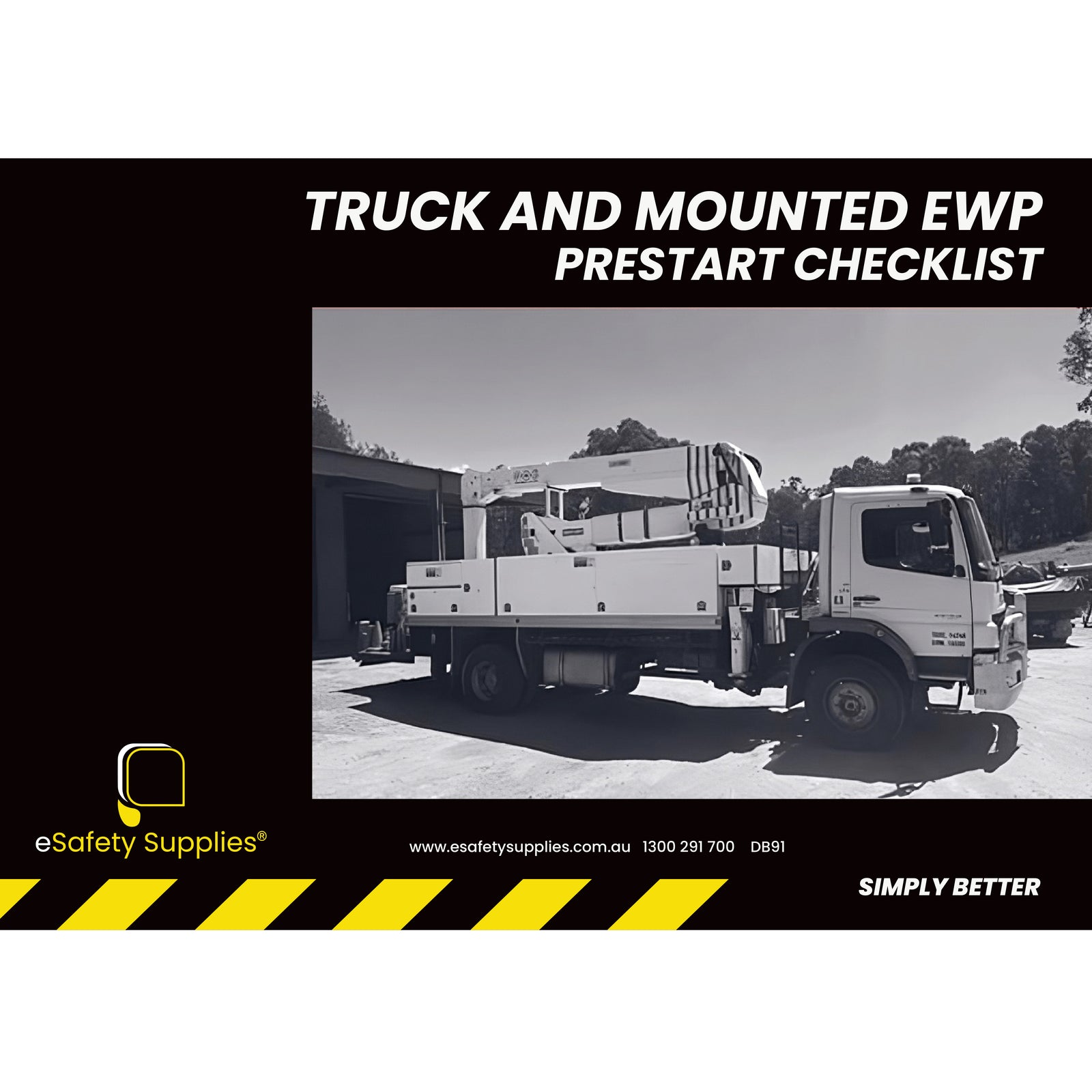 Truck and Mounted EWP Prestart Checklist Books
