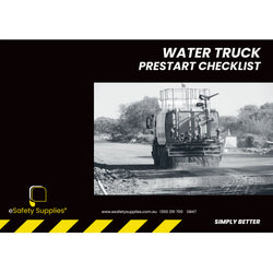 Water Truck Prestart Checklist Books