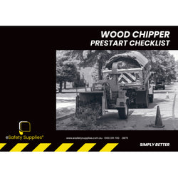 Wood Chipper Prestart Checklist Books