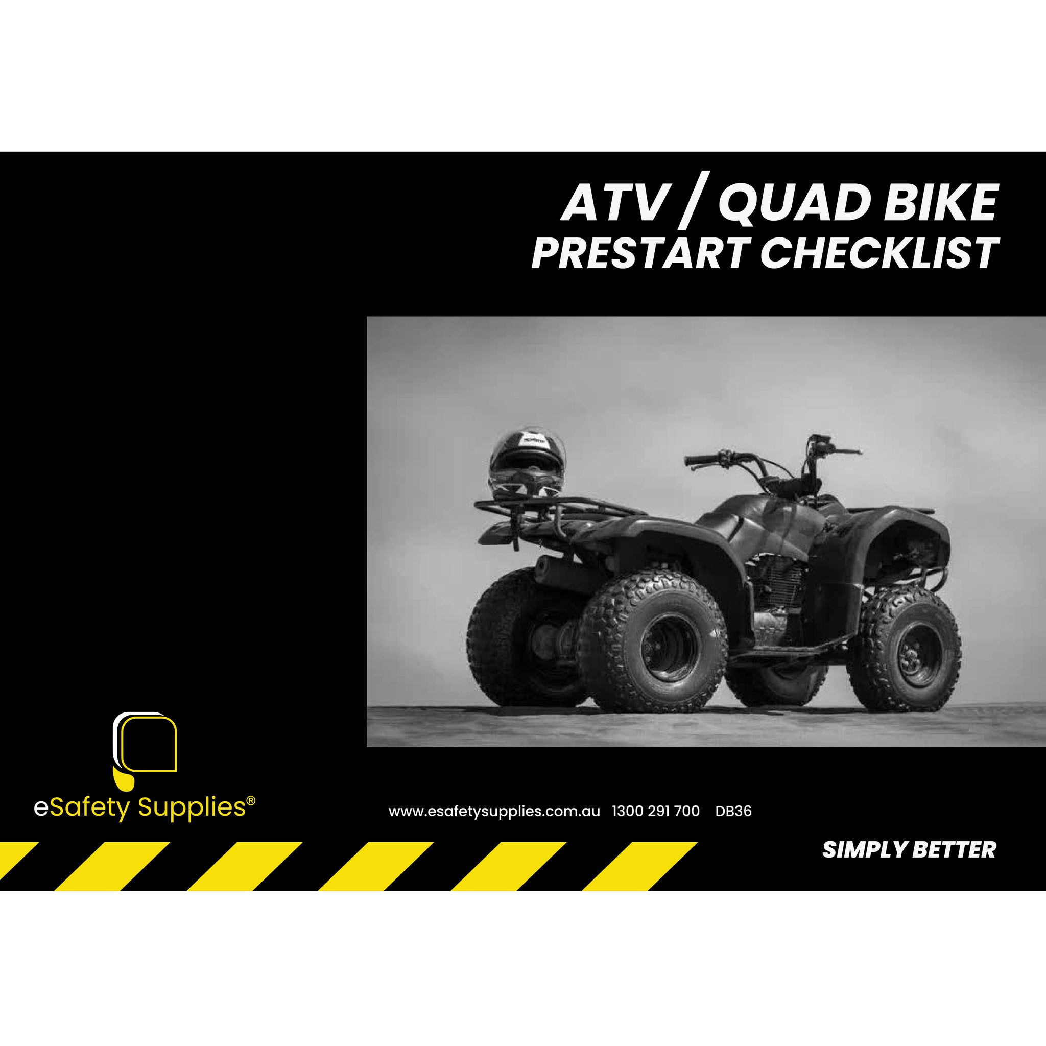 ATV / Quad Bike Prestart Checklist Books