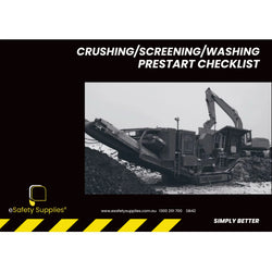 Crushing/Screening/Washing Prestart Checklist Books