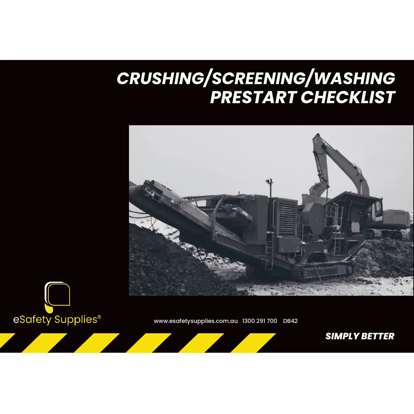 Crushing/Screening/Washing Prestart Checklist Books