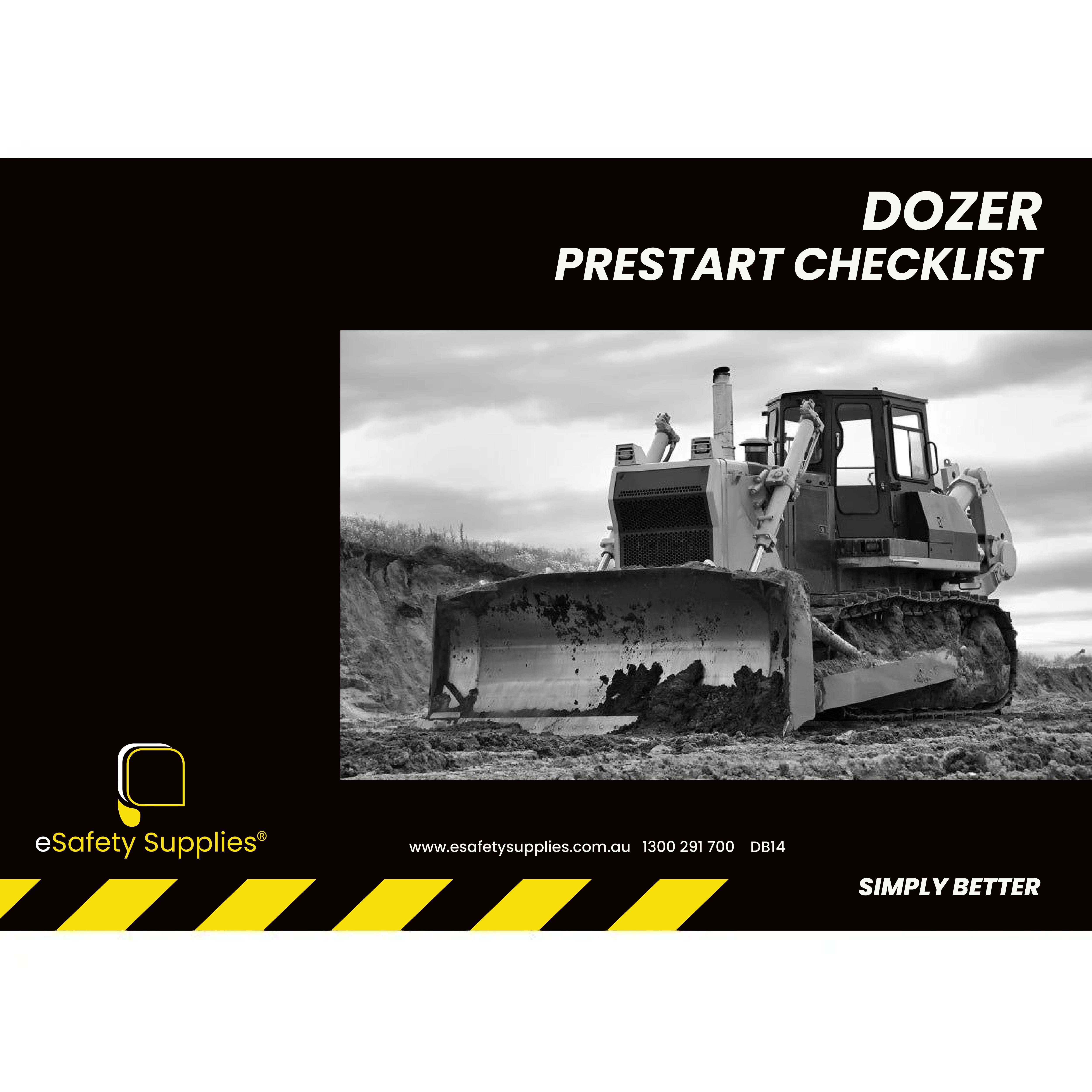 Dozer Prestart Checklist Books – eSafety Supplies