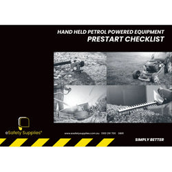 Hand Held Petrol Powered Equipment Prestart Checklist Books