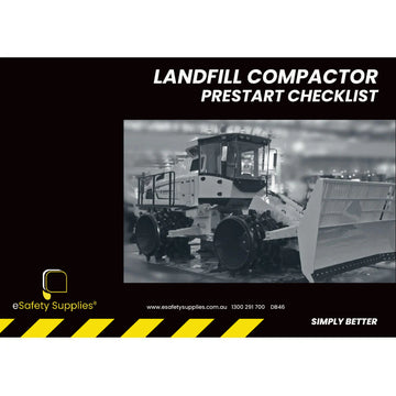 Landfill Compactor Prestart Checklist Books