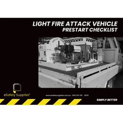 Light Fire Attack Vehicle Prestart Books