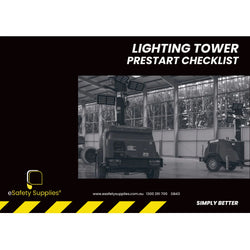 Lighting Tower Prestart Checklist Books