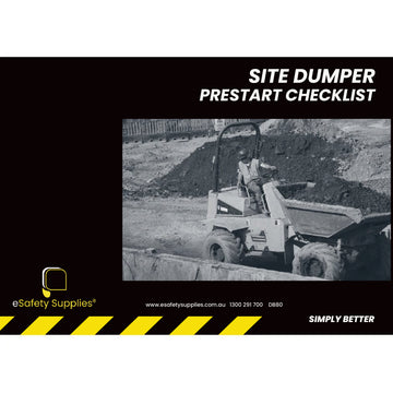 Site Dumper Prestart Checklist Books
