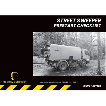 Street Sweeper Prestart Checklist Books