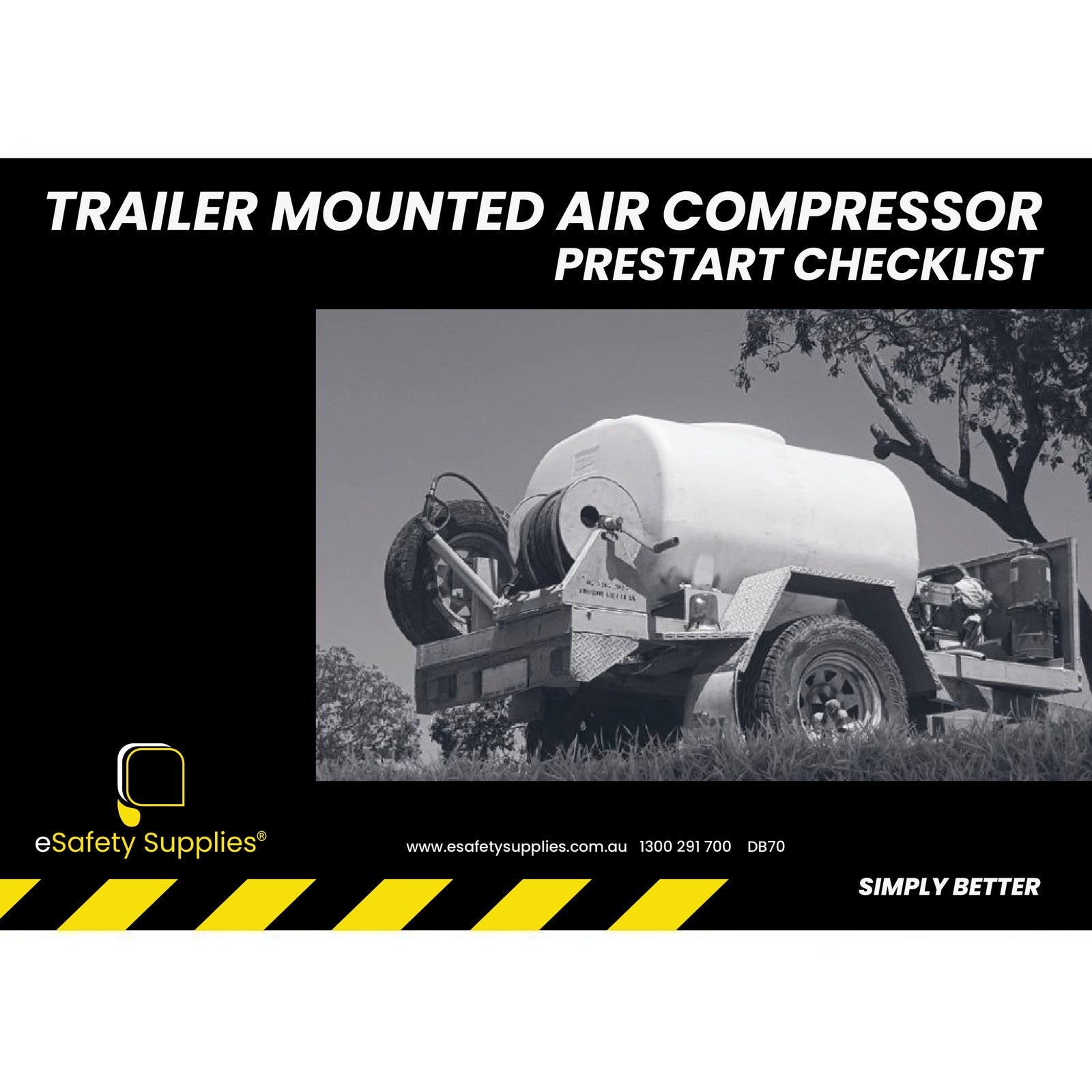 Trailer Mounted Pressure Washer Prestart Books