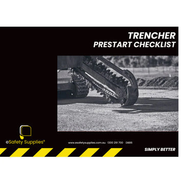 Trencher Prestart Checklist Books