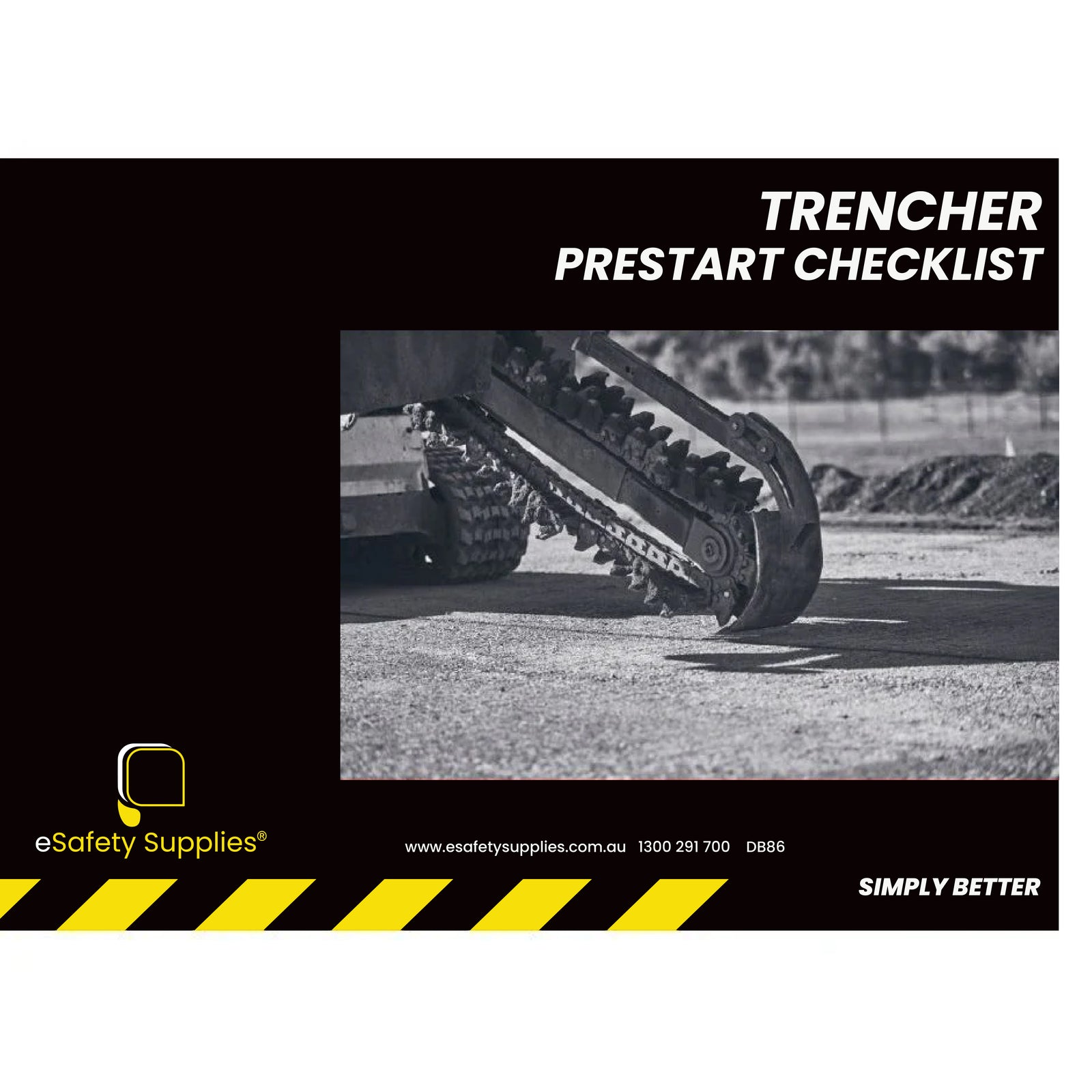 Trencher Prestart Checklist Books