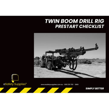 Twin Boom Drill Rig Prestart Checklist Books