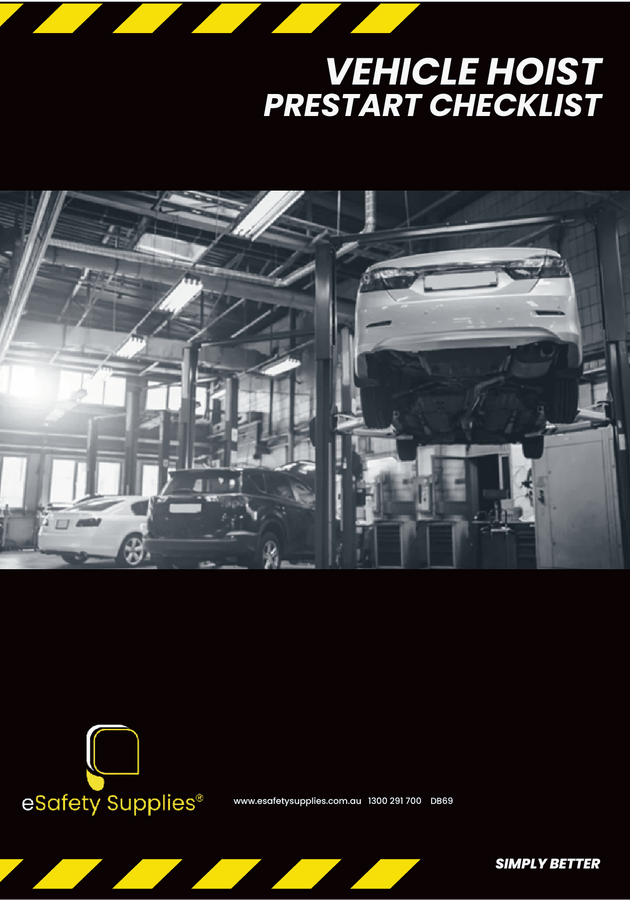 Vehicle Hoist Prestart Checklist Books
