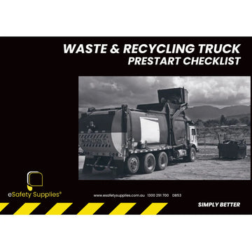 Waste & Recycling Truck Prestart Checklist Books