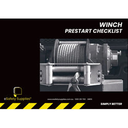 Winch Prestart Checklist Books