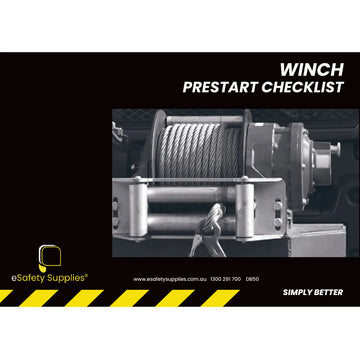 Winch Prestart Checklist Books