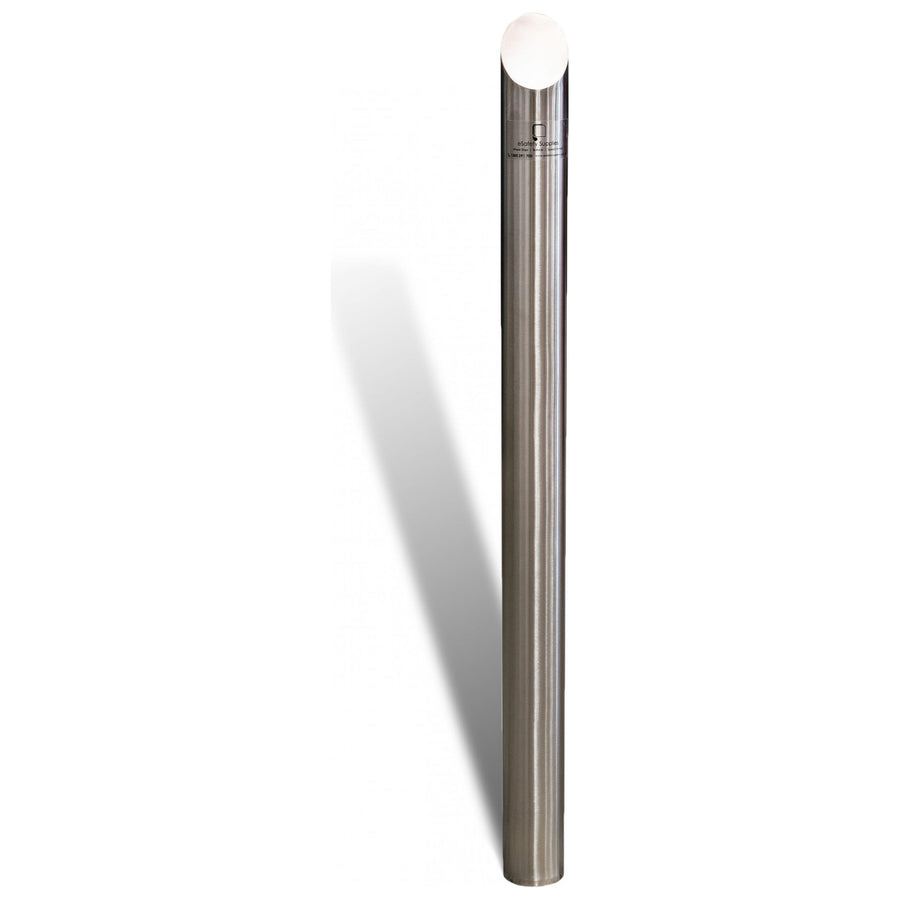 Inground Bevelled Top Bollard - 90mm - Stainless Steel 49 kg
