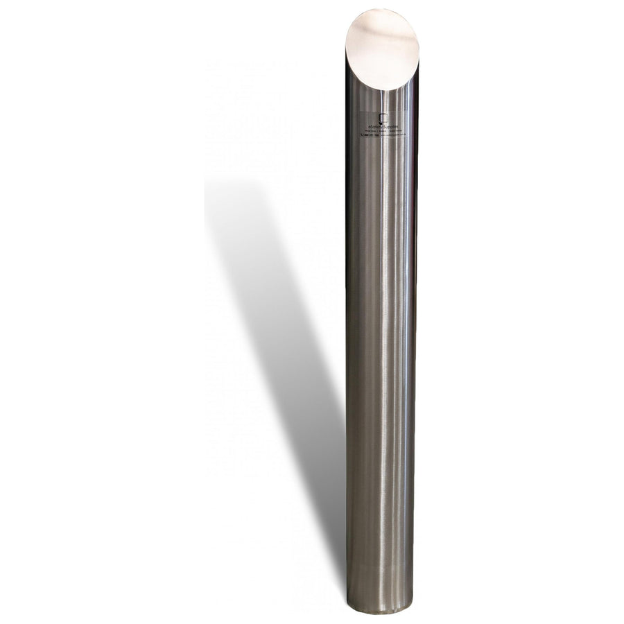 Inground Bevelled Top Bollard - 140mm - Stainless Steel 56 kg