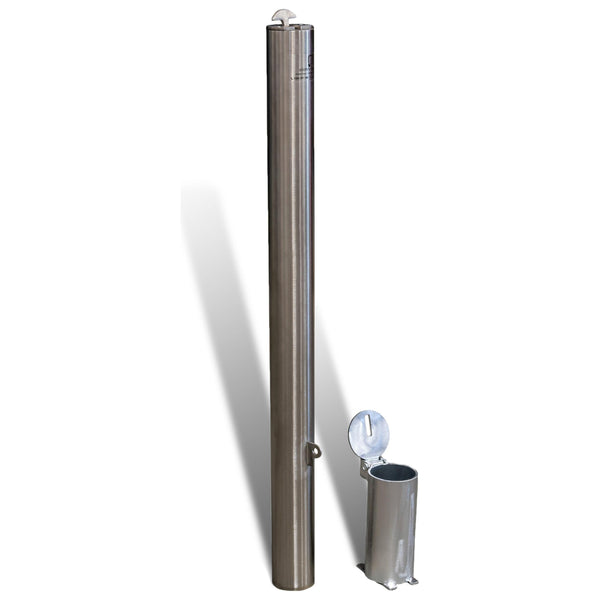 Inground Removable Bollard - 90mm Stainless Steel (Sleeve Lock)