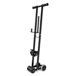 Heavy-duty brown steel floor tape applicator designed to roll out up to 100mm wide tape smoothly along floor protection sheets.