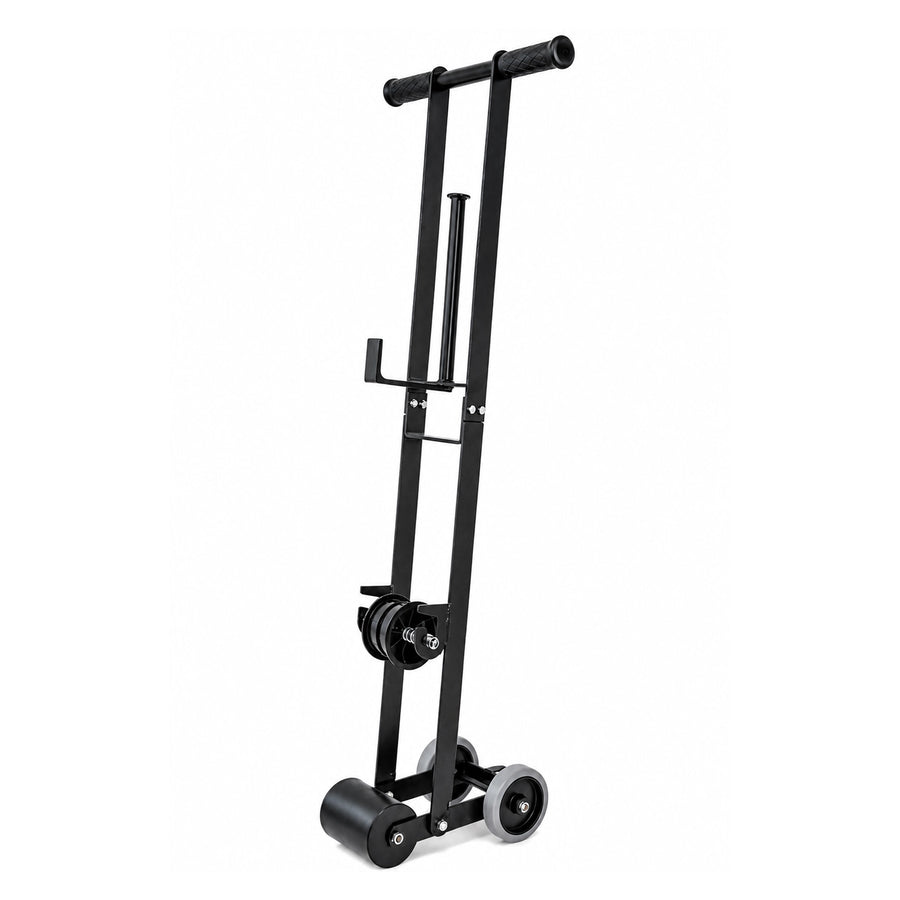 Heavy-duty brown steel floor tape applicator designed to roll out up to 100mm wide tape smoothly along floor protection sheets.