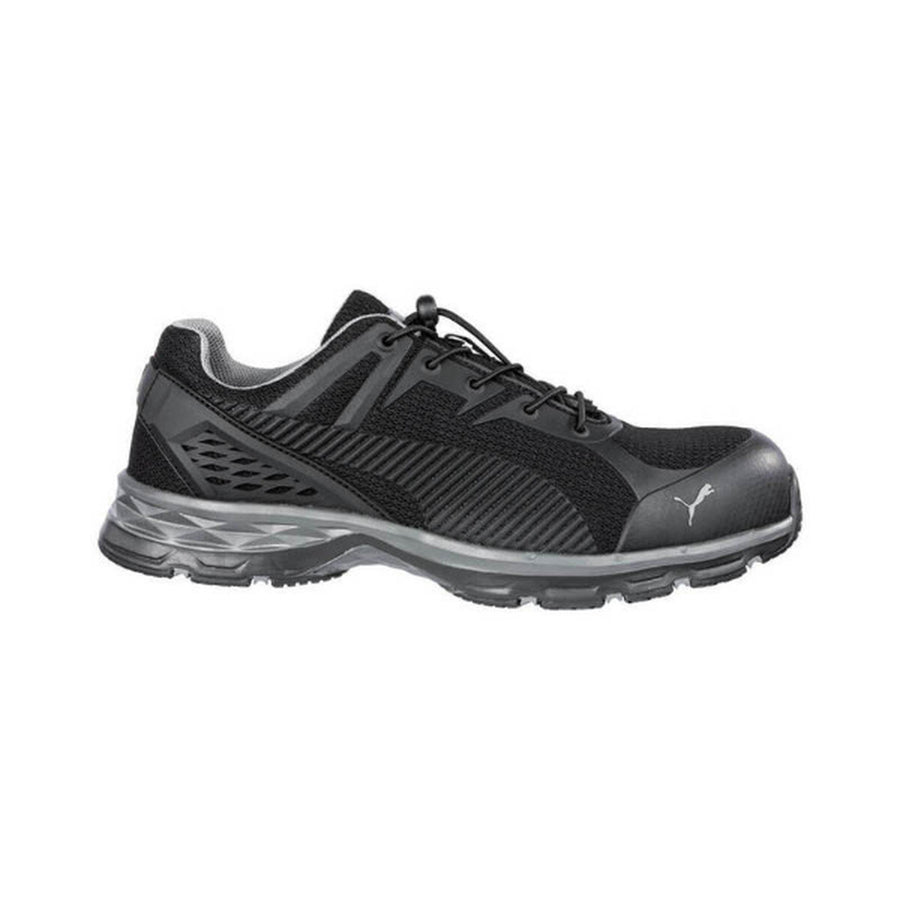 Puma Relay safety shoe black – running-inspired fibreglass toe ESD anti-fatigue work shoe