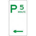 Parking Sign - 5 Minute - 225x450mm 3.5 kg sign-type Multi Directional R5-13D