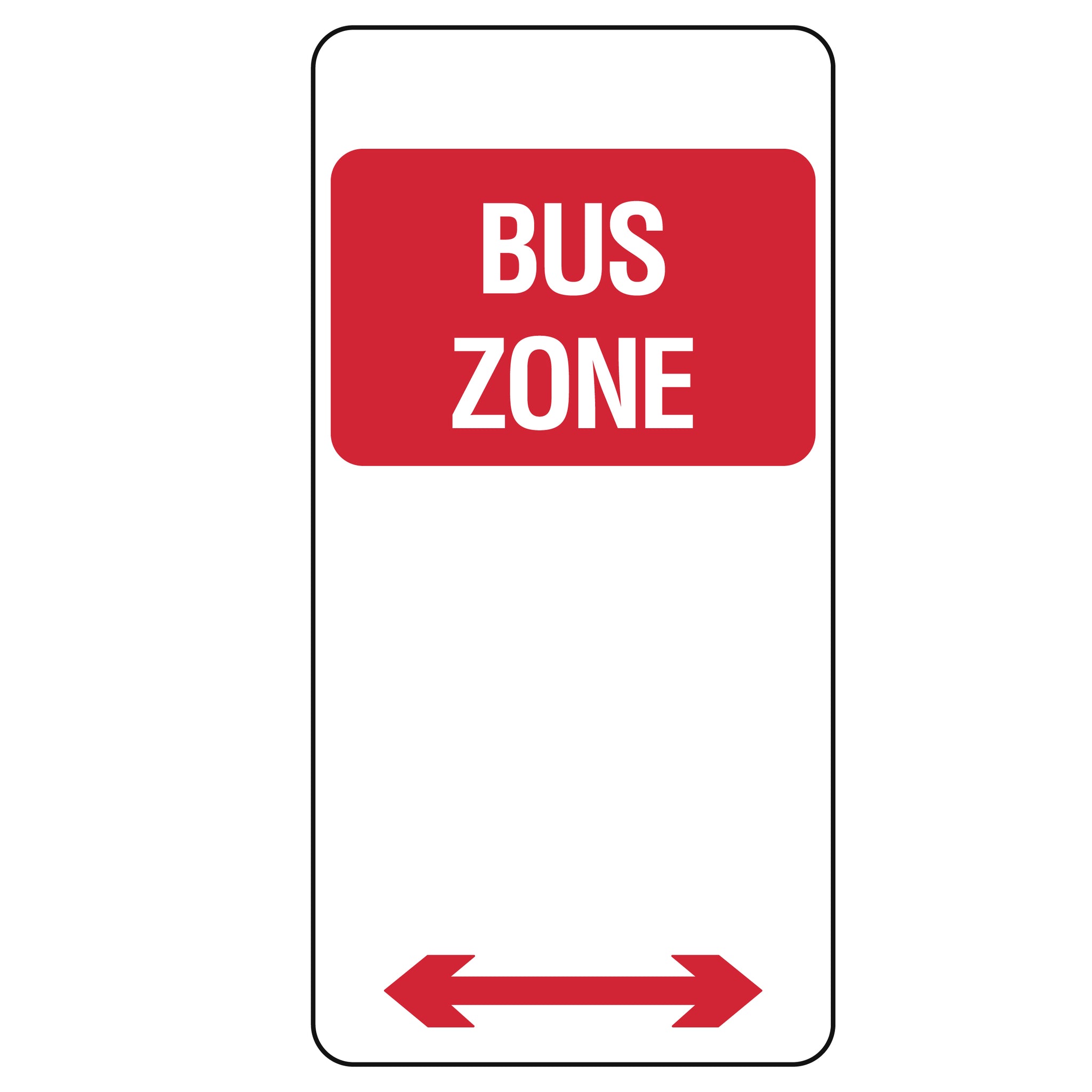 Bus Zone Multi-Directional Arrow - 225x450mm