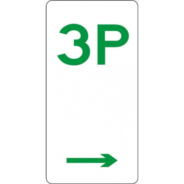 Parking Sign - 3P - 225x450mm 3.5 kg sign-type Left Arrow R5-3L