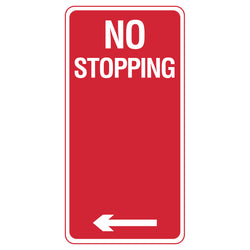 No Stopping Parking Sign - 225x450mm | R5-400