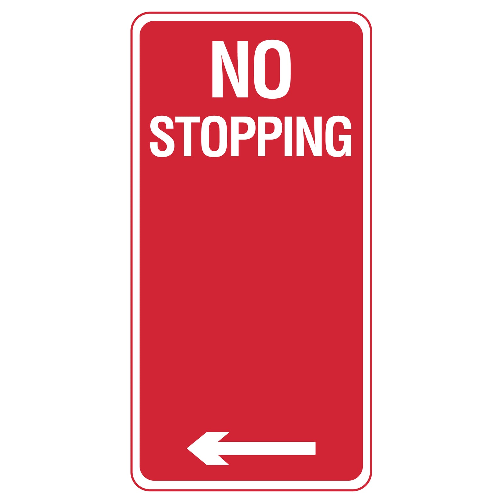 No Stopping Parking Sign - 225x450mm | R5-400