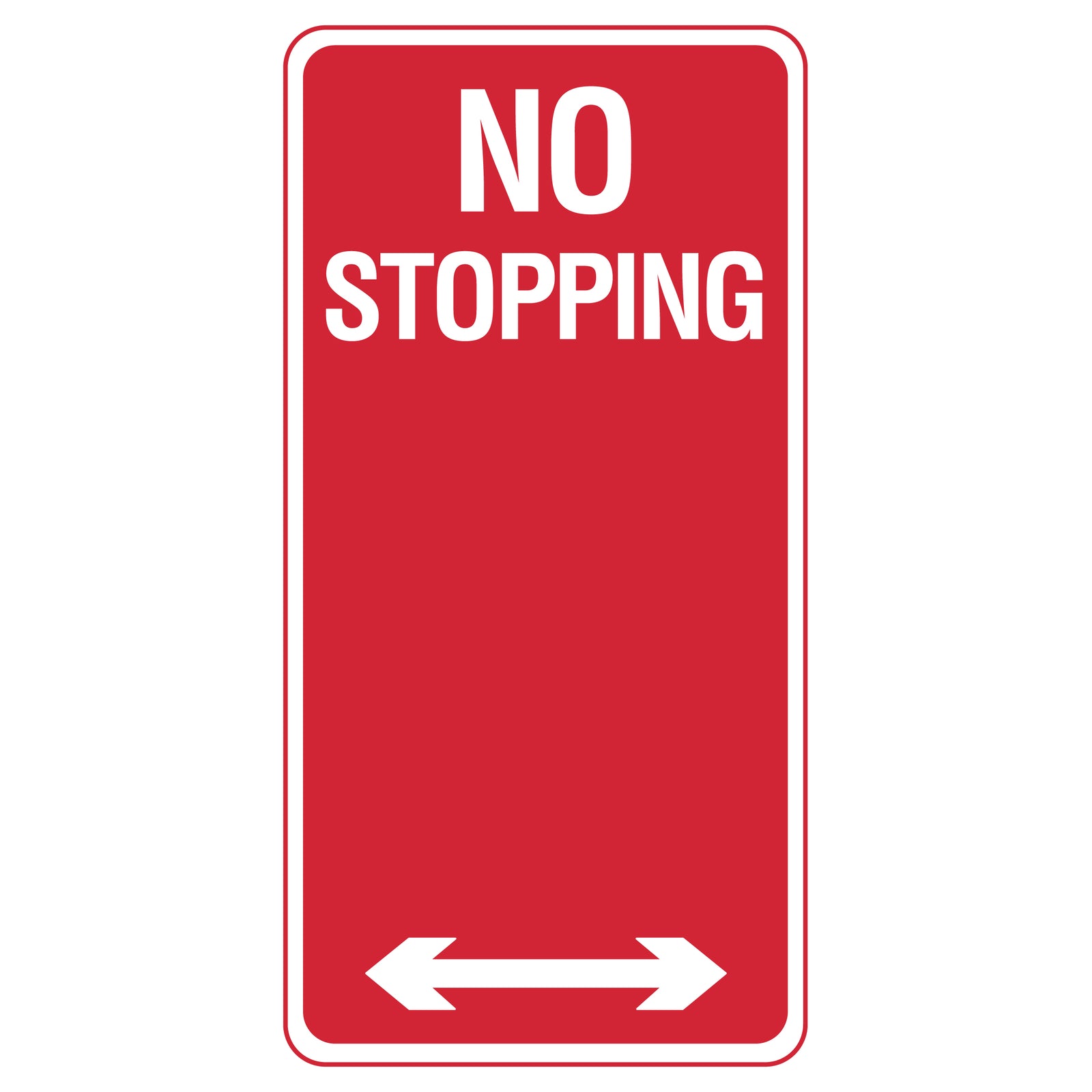 No Stopping Parking Sign - 225x450mm | R5-400