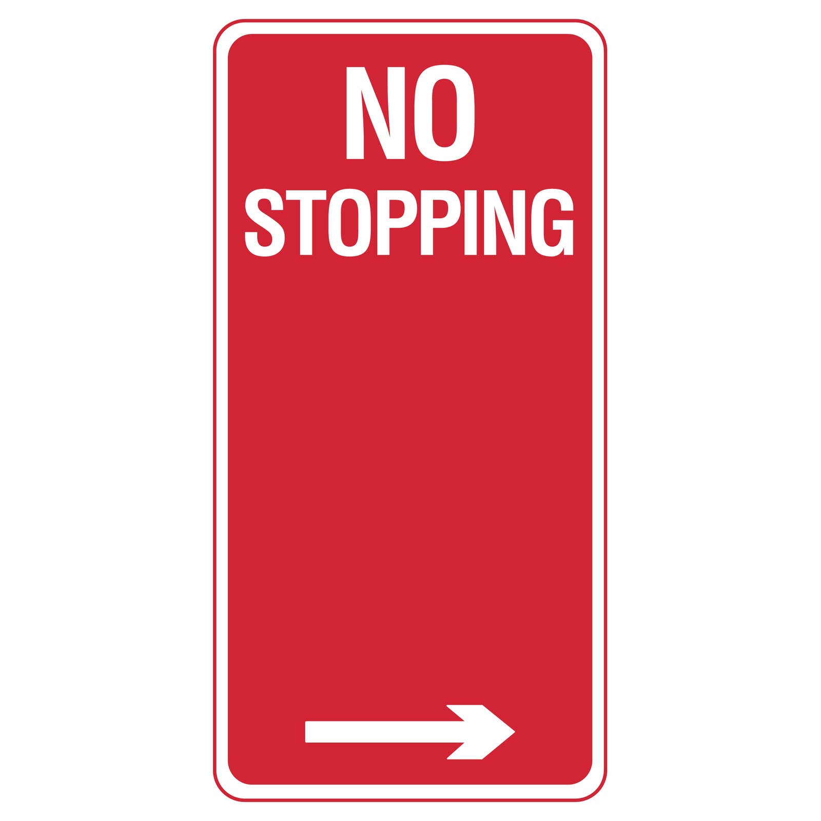 No Stopping Parking Sign - 225x450mm | R5-400