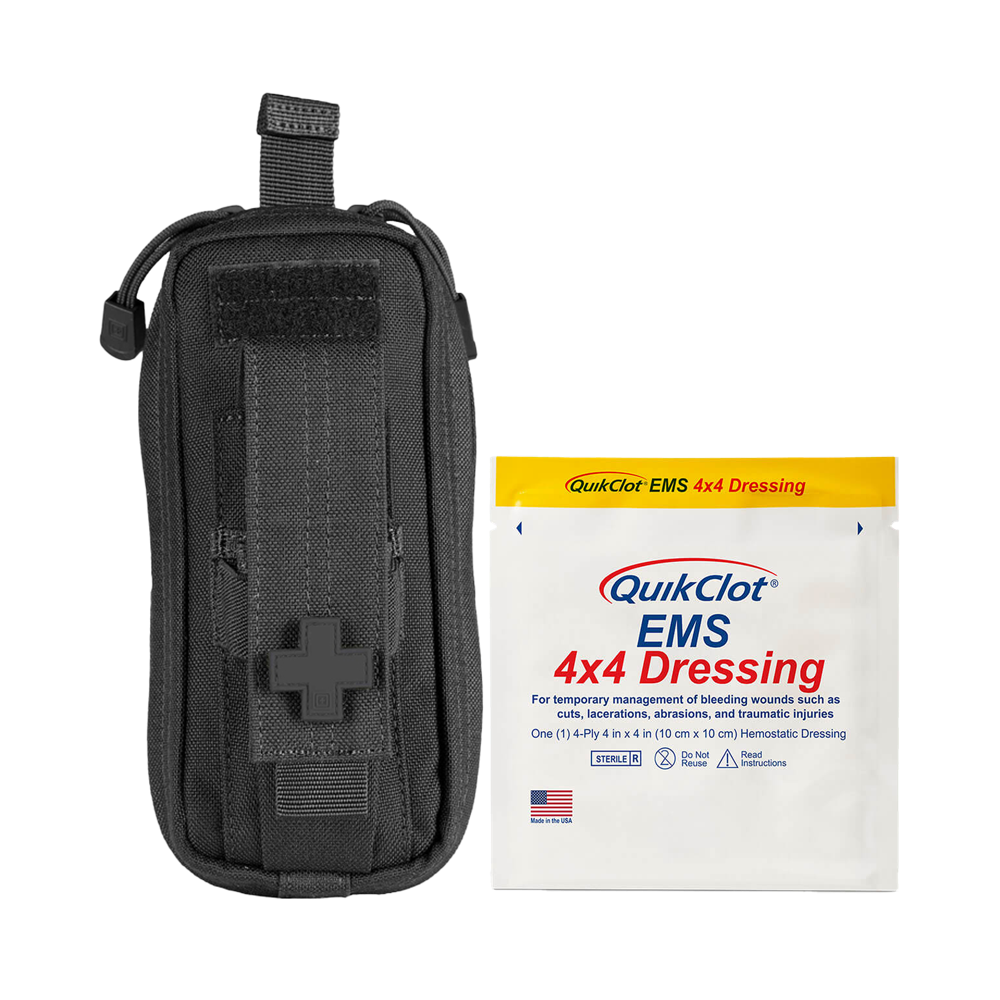 RAPIDSTOP Small Bleed Control with QUIKCLOT EMS Dressing- Tactical 8 x 18 x 6cm