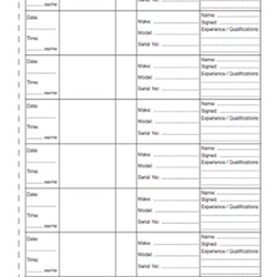 Record of Training Logbook