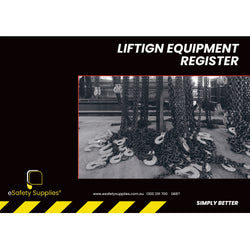 Lifting Equipment Register Logbook