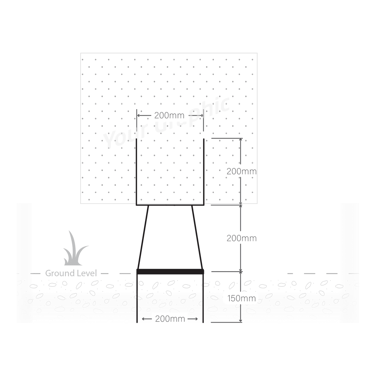 Exterior Corflute Lawn Stands